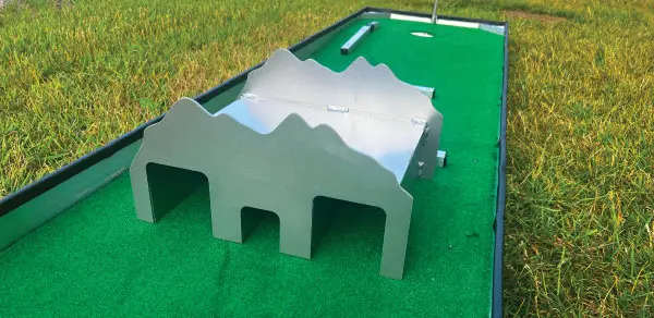 Triple Tunnel mini golf obstacle portable miniature putt putt golf course