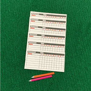 pencils scorecards portable mini golf mobile miniature putt putt 4