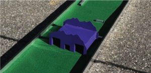 Mini Golf Rails Mini Golf Obstacles, Industrial Aluminum and Powder Coated