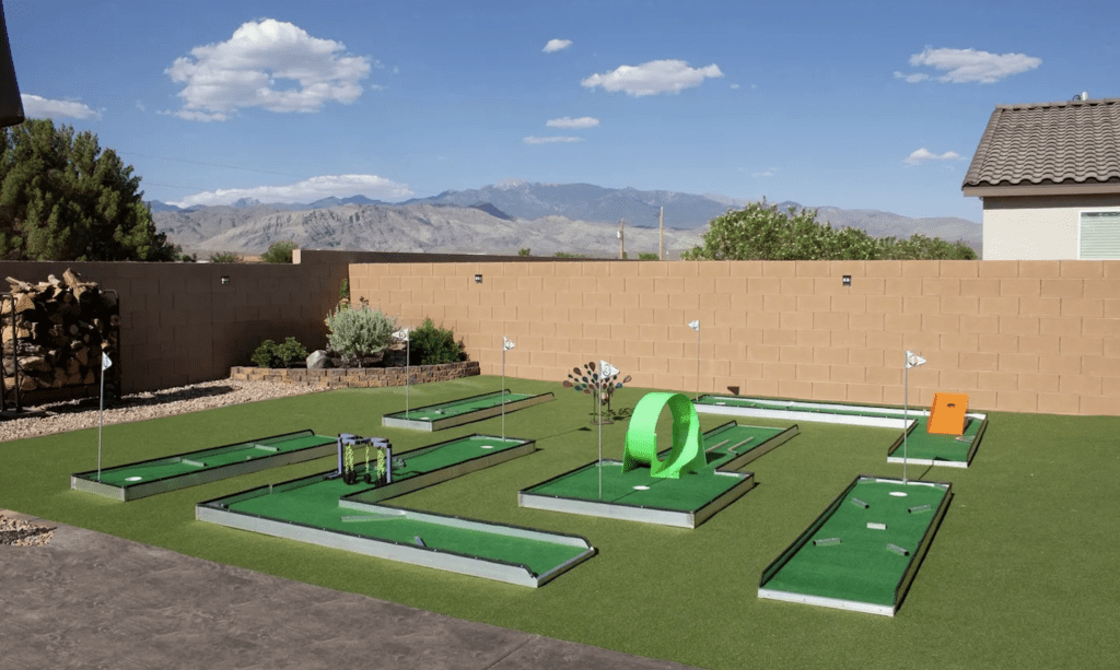 Backyard Mini Golf Course