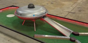 UFO obstacles portable mini golf course mobile miniature putt putt