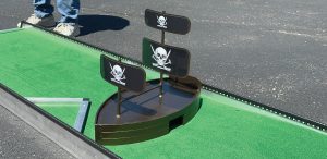 pirate ship obstacles portable mini golf course mobile miniature putt putt 4