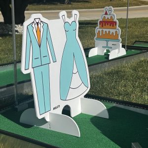 wedding fun figures portable mini golf miniature putt putt for sale 3
