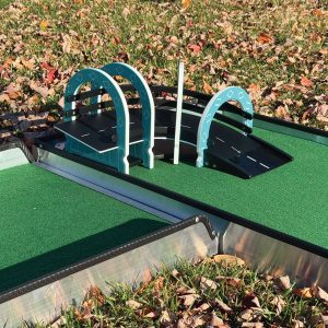 Crossover bridge left portable mini golf obstacle mobile putt putt