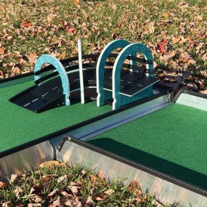 Crossover bridge left portable mini golf obstacle mobile putt putt