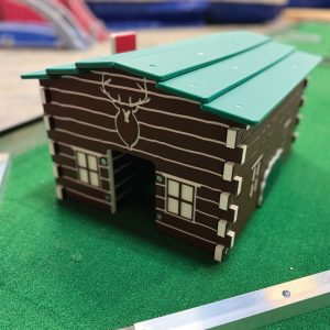 Log Cabin obstacle portable mini golf mobile putt putt 201