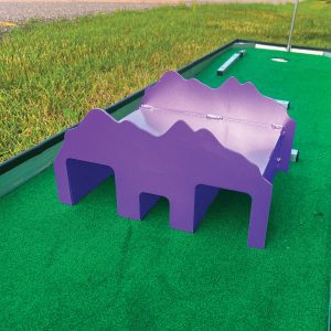 triple tunnel mini golf obstacle portable mobile putt putt 25