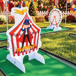 Around the World Fun Figures Themed obstacles Portable Mini Golf Mobile Putt Putt 1000