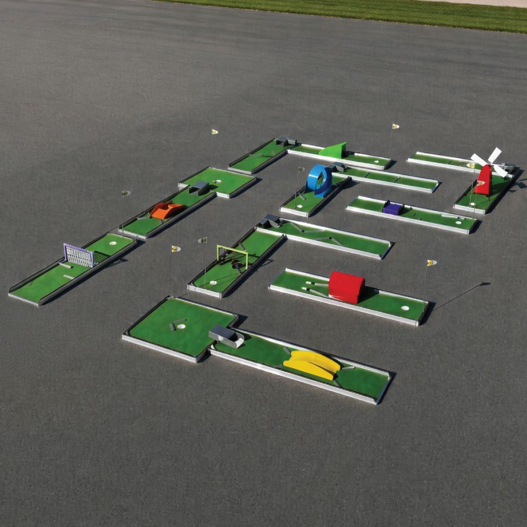9 hole crossover classic premium portable mini golf mobile putt putt 14