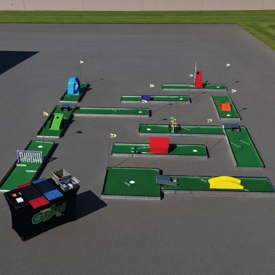 9 hole crossover classic standard portable mini golf mobile putt putt 14