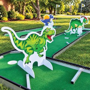 Dinosaurs Fun Figures® Themed obstacles Portable Mini Golf Mobile Putt Putt 1000