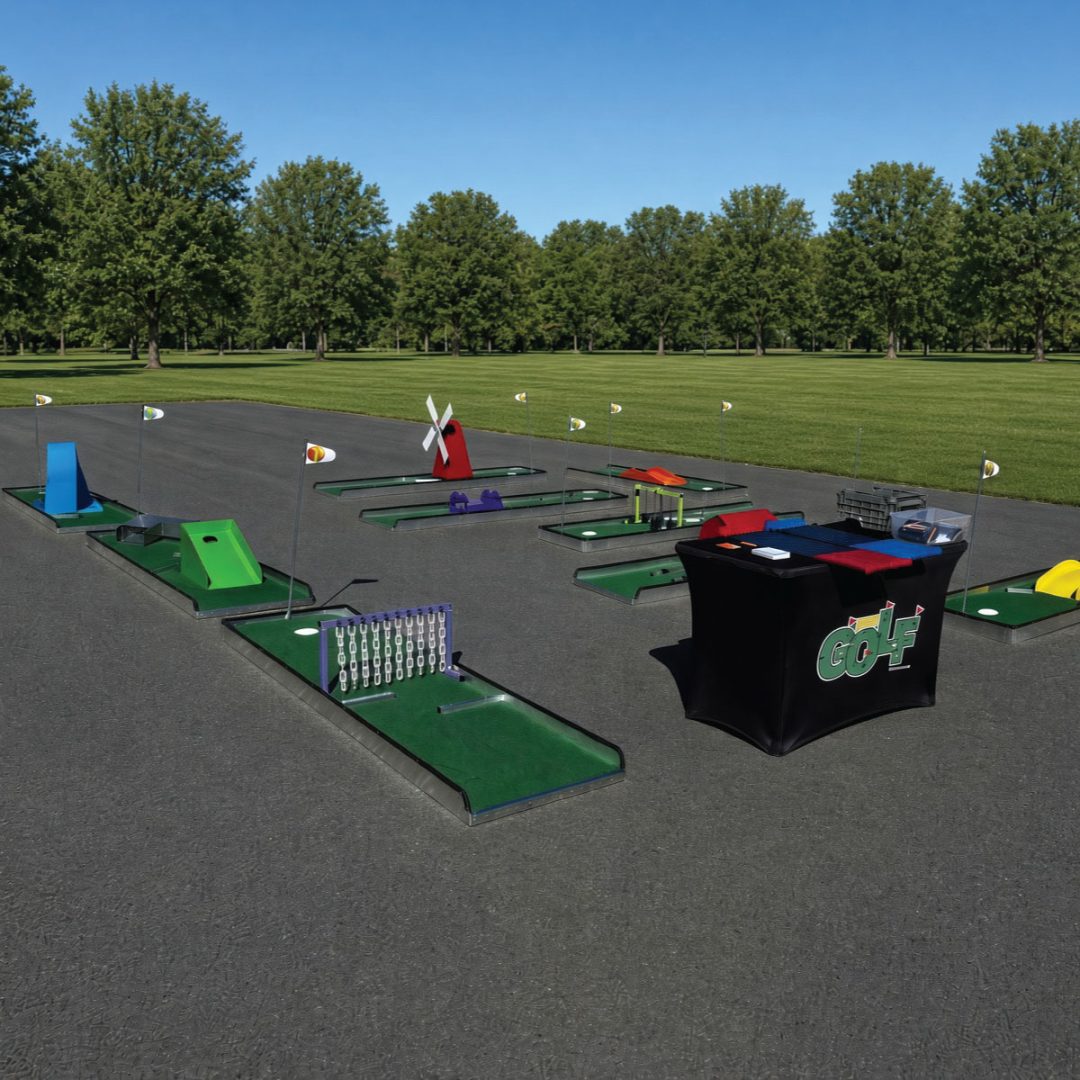 9 hole express portable mini golf mobile putt putt
