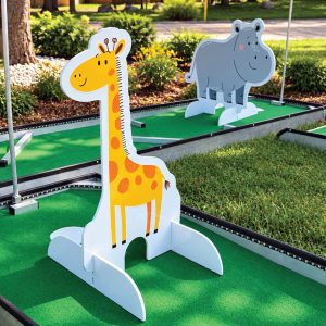 Zoo Animals Fun Figures® Themed obstacles Portable Mini Golf Mobile Putt Putt 1001