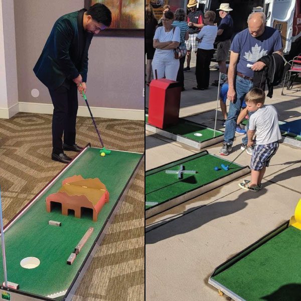 For Kids and Adults Portable Mini Golf, Mobile Miniature Putt Putt 2